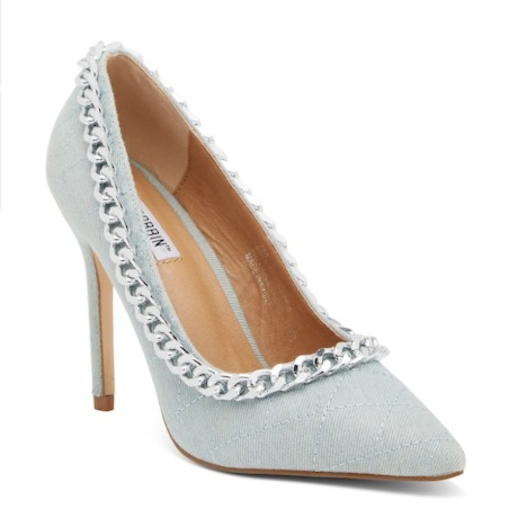 Women's Pump Shoes Pointed Toe Chain Link Stiletto